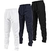 Ultra Performance 3 Pack Mens Open Bottom Sweatpants with Pockets, Casual Sweatpants for Men