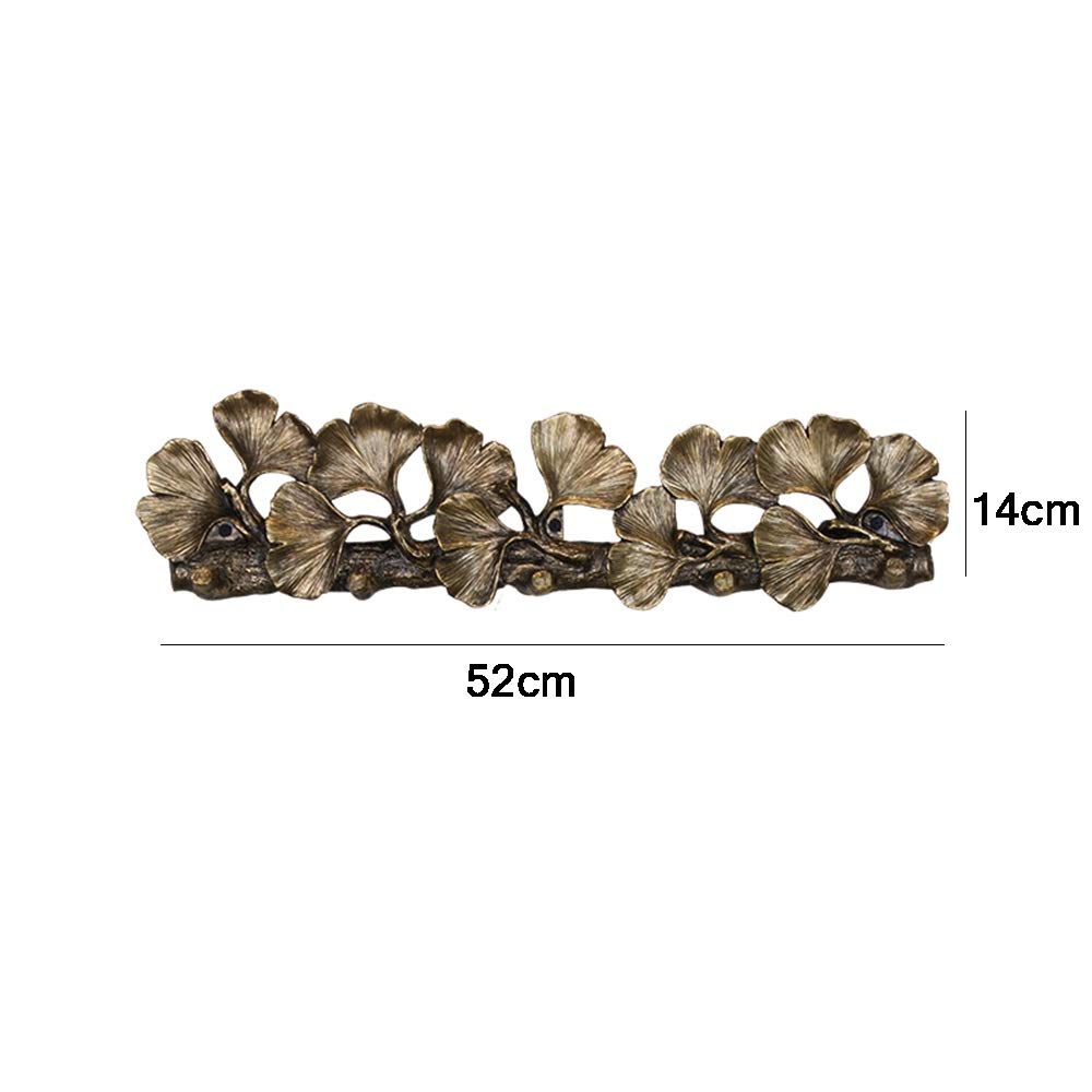 Amazon Com Fenfouba Wall Art Ginkgo Leaf Hooks Resin Wall