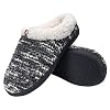 Womens-Comfort-Memory-Foam-Slippers-Plush-Lined-House-Shoes-Indoor-Outdoor-Anti-Skid-Rubber-Sole