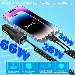 [Apple MFi Certified] iPhone Car Charger Fast