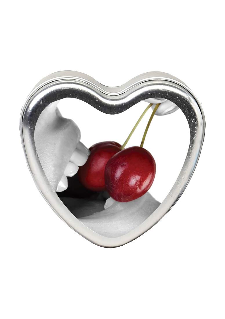 Earthly Body Edible Heart Candles Cherry, One Size