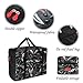 Foldable Travel Tote Bag Waterproof High Capacity Portable Storage Luggage Bag (Green Leaves)