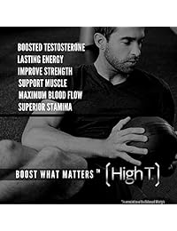 High T Black - Potenciador de testosterona fuerte para hombres - 152 pastillas.