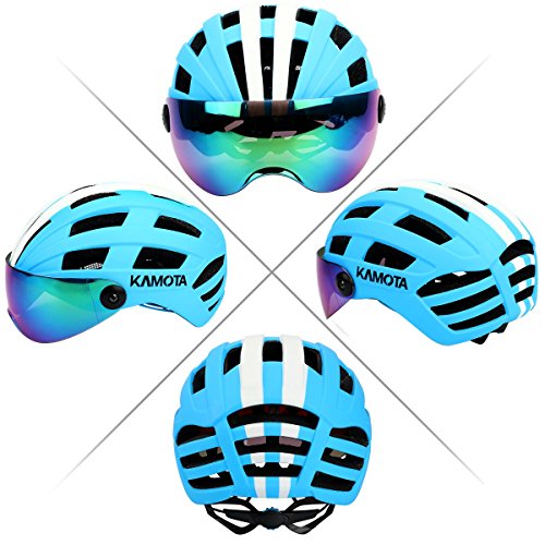 image for KAMOTA Bike Helmet, Bicycle Cycling Adult Helmet with Shield Visor Adj