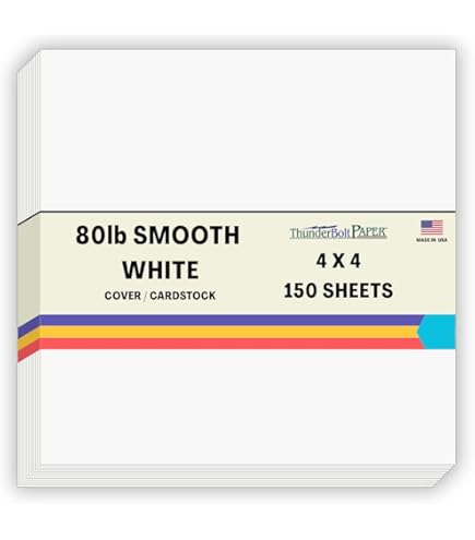 BONHEUR Papier　0504 Amazon.com : 100 Bright White Linen 80# Cover Paper Sheets