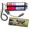 Wealers-8-LED-Red-White-Emergency-Car-Boat-Truck-Dash-Strobe-Safty-Light-Lamp-Bar