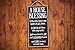 Honey Dew Gifts Inspirational Decor, A House Blessing 5 inch by 10 inch Hanging Sign, Wall Art, Decorative Wood Sign Home Decor, 75655