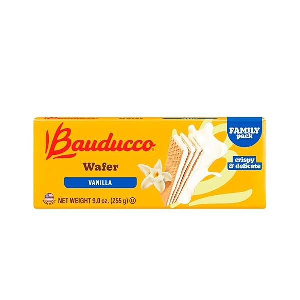 BAUDUCCO VANILLA WAFERS – CRISPY WAFER COOKIES WITH...