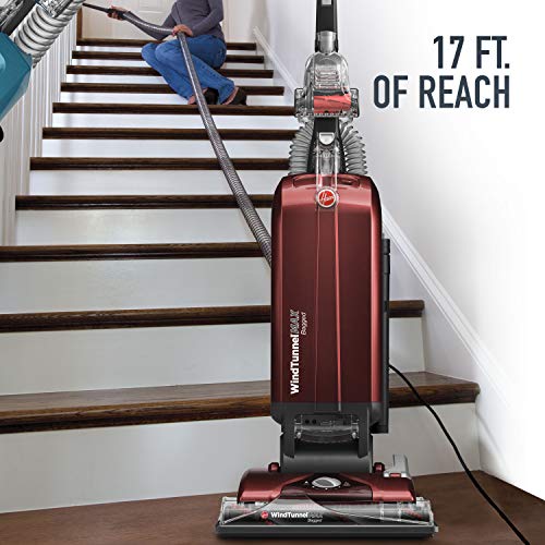 Hoover WindTunnel Max Bagged Upright Vacuum Cleaner, with HEPA Media