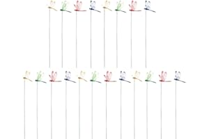 YARNOW Dragon Decor Dragonfly Garden Stakes Artificial Dragonfly Stakes 20pcs Dragonflies Garden Ornament Yard Flower Pot Dec