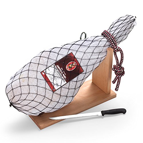 Serrano Schinken Set mit Schinkenhalter und Messer – Bild 3