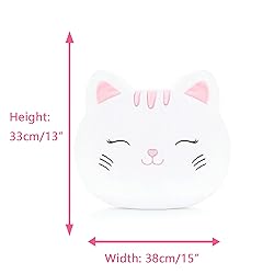 Lazada Kids Pillow White Cat Plush Pillows Toy Soft