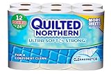Quilted Northern Ultra Soft & Strong Double Roll Bath Tissue, 12 Count