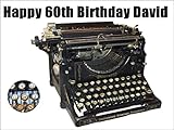 10" x 7.5" Vintage Antique Typewriter Edible Image