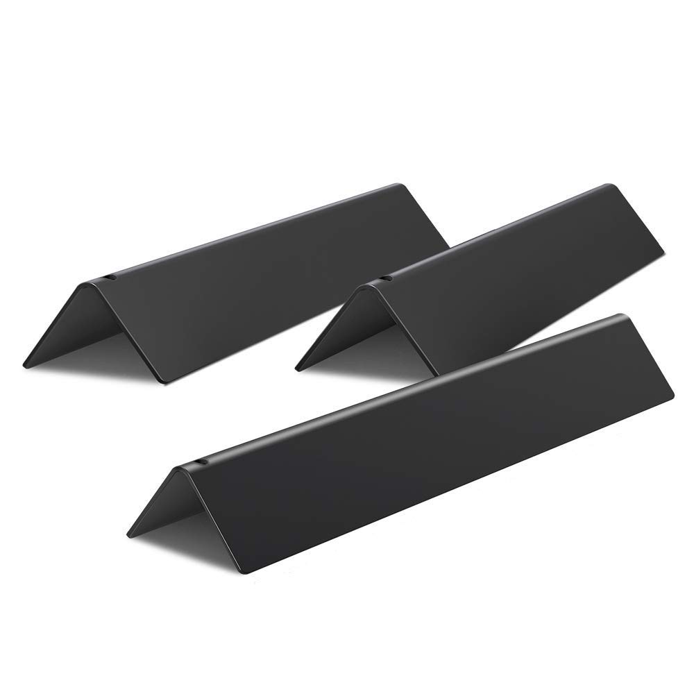 LOKHING 7635 Flavorizer Bars Replacement for Weber Spirit E210 Grill Parts, for Spirit 200/210 Parts, Spirit E210 S210 Flavorizer, with Front-Control, Set of 3 Porcelain Steel Flavor Bars