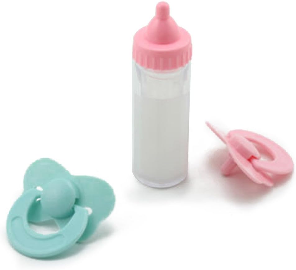 Reborn Baby Doll Feeding Bottle Magic Disppearing Milk Dummy Pacifiers Set Kids