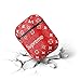 Gift-Hero Compatible with Airpods 1/2 Case,Cute 3D Luxury Leather Shockproof Cover Designer Skin Keychain,Cool Fun Funny Fashion Design Stylish Case for Girls Women Ladies Teens Air pods(Red Supre)