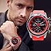 SMTSMT Stainless Steel Sport Modern Men Fashion Wrist Watch - Orange