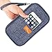 NO.2 BAG Travel Wallet Passport Holder RFID Document Organizer Waterproof Family Passport Holder Blocking Document Organizer Bag 9.1 x 5.2 x 1.2 inch Gray