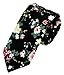 Geek-M Men's Fashion Causal Cotton Floral Printed Tie Necktie Skinny Ties for Men Pack of 4