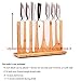 ADMLC Magnetic Knife Block, Knife Holder, Knife Organizer, Cutlery Display Stand, Large Capacity, Double Side Strongly Magnetic (20 inch, Silver, Modern, Bamboo)