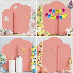Fomcet Set of 3 Wedding Arch Cover