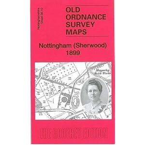 Nottingham (Sherwood) 1899: Nottinghamshire Sheet 38.10 Landkaart – Gevouwen Kaart, 19 november 2010