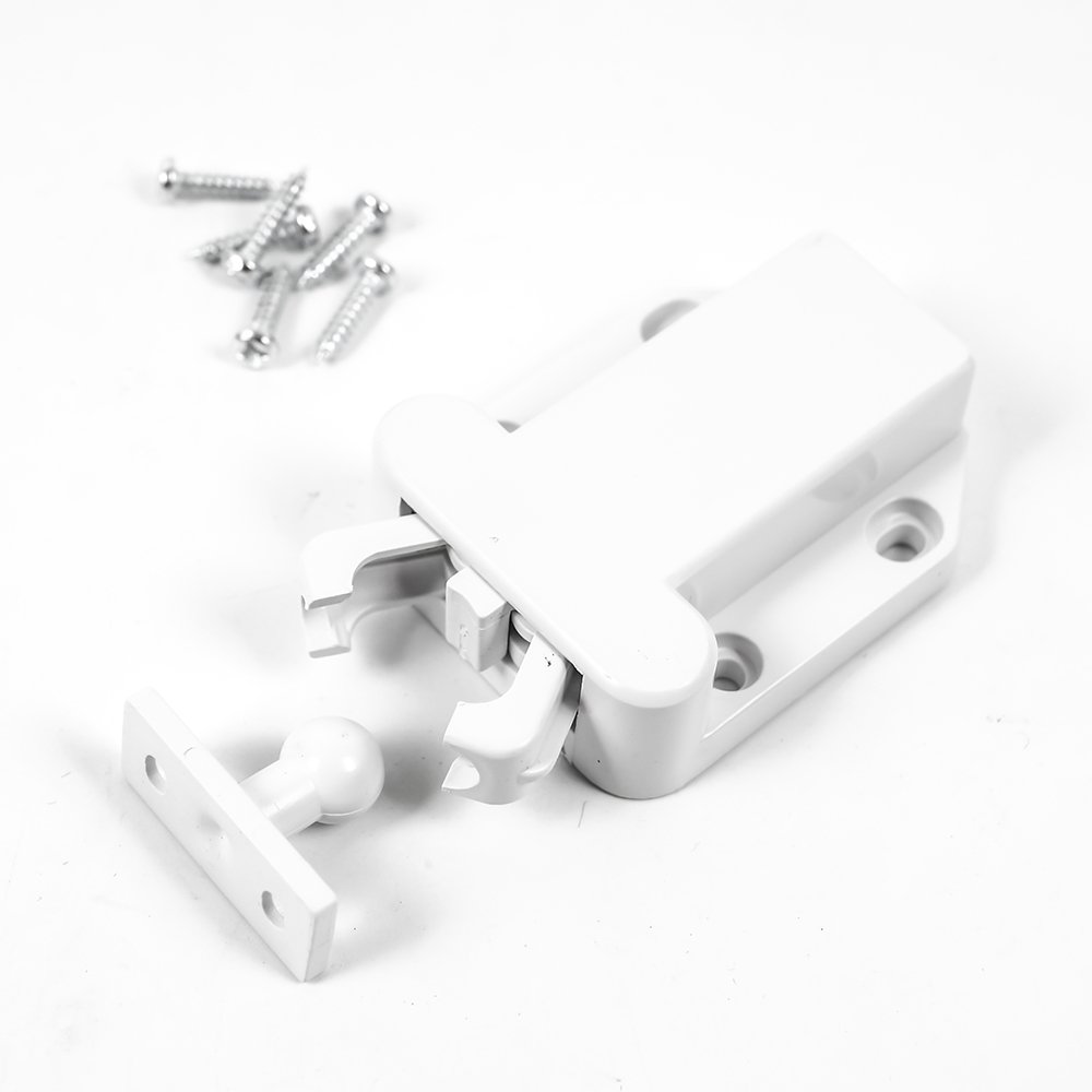 4X Push to Open System Damper Buffer for Door Cabinets Drawers 4kg Pressure loft - White