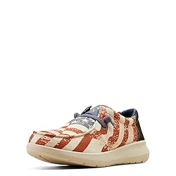 ARIAT Men's Hilo, Charcoal/American Flag Print, 13
