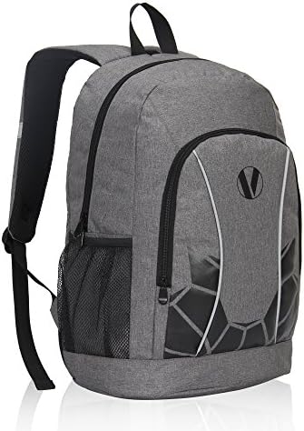 Veegul Luminous School Backpack Teens Glow Bookbag Boys Daypack (Grey+)