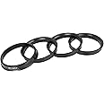X AUTOHAUX 4pcs Plastic 67.1mm OD to 60.1mm ID Car Hub Centric Rings Wheel Bore Center Spacer Hub Rings Black