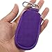 Hipiwe Essential Oil Key Chain Carrying Case - Holds 10 5/8 Dram (2 ml) Vials Bottles - Portable Essential Oils Keychain Pouch Kit Travel Bag for Oil Bottles(without bottles) (Purple)