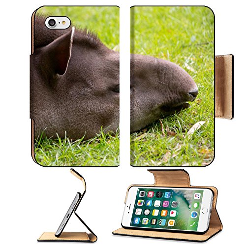 Liili Premium Apple iPhone 7 Aluminum Snap Case Portrait of sleeping tapir IMAGE ID 11334479