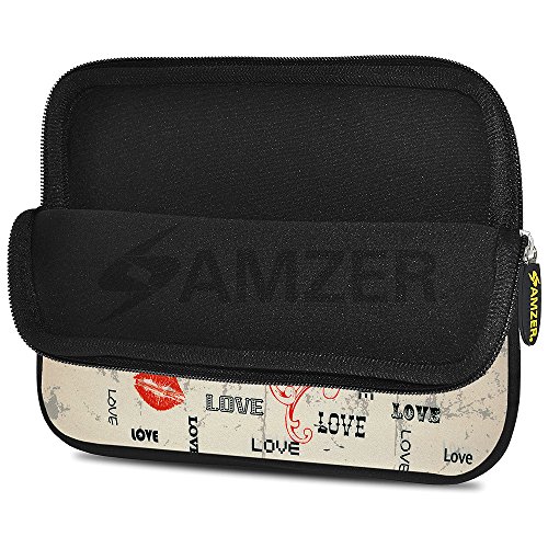 Amzer 7.9-10.5 Inches Designer Neoprene Sleeve Case for iPad/Tablet/e-Reader and Notebooks, Enchanted Love (AMZ5219105)