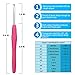 Crochet Hooks Set 12pcs - Ergonomic Soft Rubber Grip Handle and Aluminum Knitting Needle in Case-Size 2mm to 8mm DIY Weave Yarn Kit by NATUREBELLE