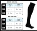 ODIJOO 6 Pairs of Black Compression Socks for Men & Women Graduated Athletic Unisex Fit for Running Sports Nurses Shin Splints Flight Travel Maternity