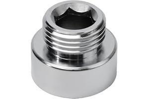 Shower Hose Adapter 3/4" Female to 1/2" Male for Chrome Reducer, 3/4 to 1/2 Shower Adapter for Fixed and Handheld Showers(1pc