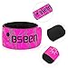 BSeen 2ed Generation LED Slap Band, Patented Heat sealed design, Glow in the Dark, Water/sweat resistant, highly reflective printing, artistic designs, fashion meets safety (Pink-Design II)