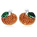 Small Cute Happy Halloween Fall Thanksgiving Pumpkins Post Stud Pierced Earrings