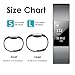 Hanlesi Bands Compatible with Fitbit Charge 2, TPU Soft Silicone Adjustable Replacement Sport Strap Large and Small Band for Fitbit Charge 2 Band Smartwatch Heart Rate Fitness