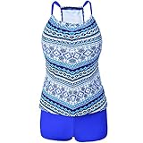 Plus Size 3XL Womens Swimsuit Sport Monokini Beachwear Swimwear Bathing Suits (XXXL)