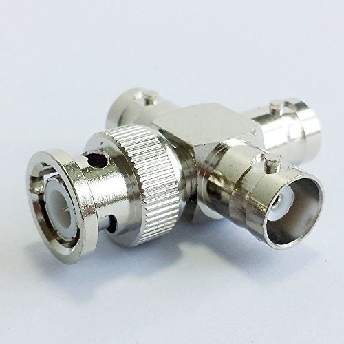 CESS BNC Male to 3-Way Female M/F Splitter RF/Coaxial Adapter Connector (jcx) (2 Pack)