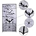 VIGLT Halloween Black Lace Window Curtain,Halloween Spider Web Bats Door Curtain 40 x 84 inch for Spooky Halloween Holiday Party Decoration 2PCS