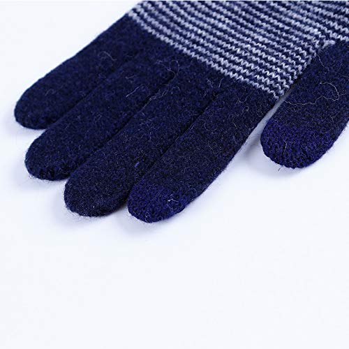 Winter Outdoor Riding Cycling Gloves Thicken Soft Knitted Gloves Touch Screen Texting Gloves for Smartphones PC Laptop Tablet Smart Touch-nology in Fingertips Gloves from WaitingU (d Deep Grey)