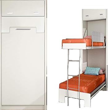 Mobelkidz Cama Vertical, Litera Abatible, Somier 90 cm x 190 cm: Amazon.es: Hogar