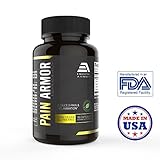 Pain Armor - Pain Relief Supplement by Executive Armor - Anti Inflammatory 6-in-1 Natural Formula - Turmeric, White Willow, Ginger, Boswellia, Skulllcap, Serrapeptase - Veggie Capsules (90 Count)