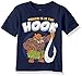 Disney Toddler Boys' Moana Short Sleeve T-Shirt, Navy, 3T