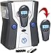P.I. Auto Store - Premium 12V DC Tire Air Compressor Pump – With Removable Pressure Gauge - Portable Digital Auto Tire Inflator. Best for Car, RV, ATV, Motorbike, Bike. With Carry Case