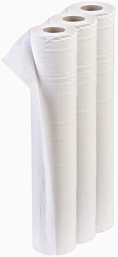 TPZ 40m White Hygiene Coach Roll for Massage Table & Beauty Use 20" Wide