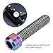 VGEBY 2Pcs Disc Brake Bolts, Titanium Alloy M6 X 25mm Bicycle Screw Bolts for Mountain Bike Brake Caliper (Multicolor)thumb 2